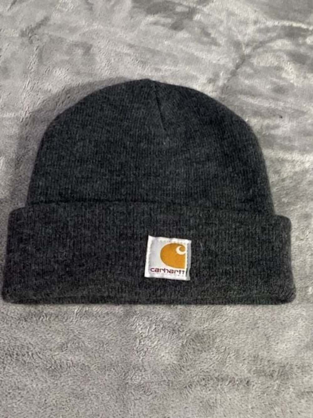 Carhartt Child Youth Acrylic Watch Cuff Beanie Dark Grey